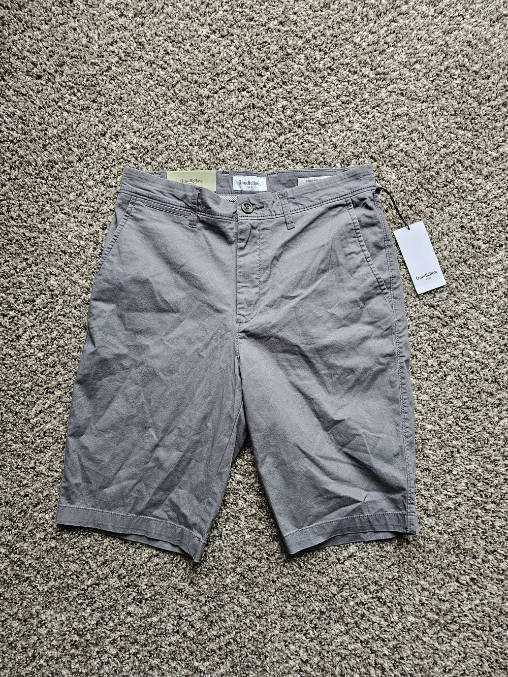 Goodfellow & Co men's Linden shorts Gray Flat-Front Casual Men’s Shorts